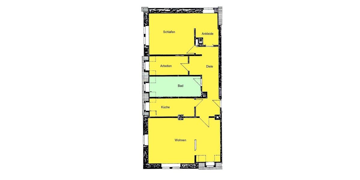 Dachgeschoßwohnung Frankenberg (Sachsen) - 3 Zimmer, 89 m&sup2;, 520&euro; | Angebot:26459116