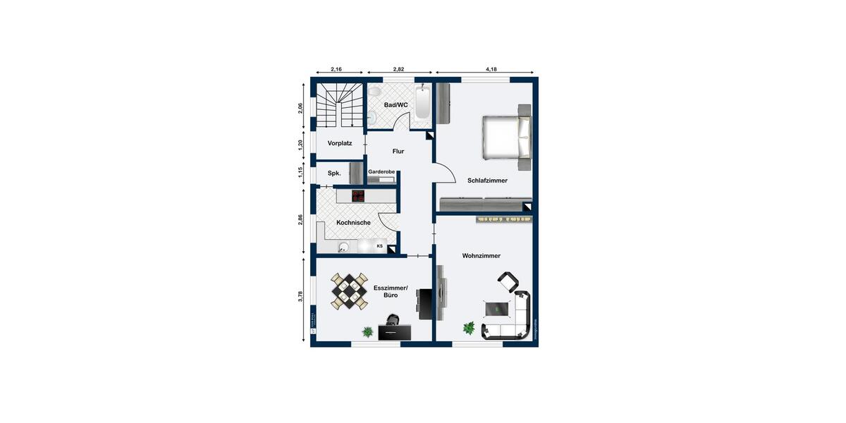 Etagenwohnung Nördlingen - 3.5 Zimmer, 95 m&sup2;, 1.000&euro; | Angebot:26676164