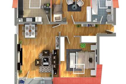 Wohnung Waldheim - 3 Zimmer, 91 m&sup2;, 526&euro; | Angebot:27665748