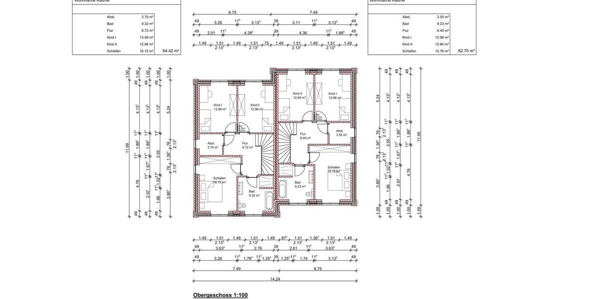 Etagenwohnung Bersenbrück - 4 Zimmer, 127 m&sup2;, 1.450&euro; | Angebot:26024206