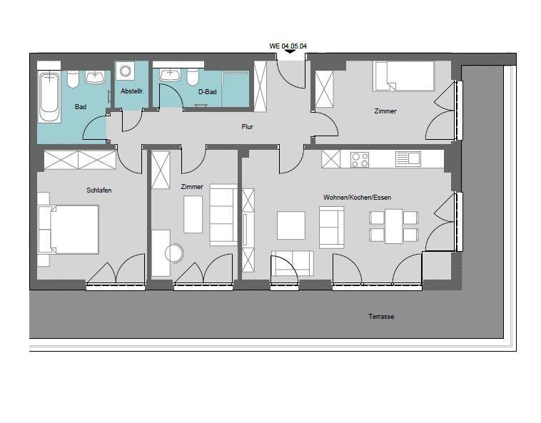 Dachgeschoßwohnung Delitzsch - 4 Zimmer, 96 m&sup2;, 1.249&euro; | Angebot:22893383