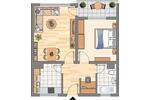 Etagenwohnung Dortmund Brackel - 2 Zimmer, 53 m&sup2;, 449&euro; | Angebot:26422046