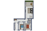 Etagenwohnung Hamburg Billstedt - 2 Zimmer, 63 m&sup2;, 799&euro; | Angebot:26894631