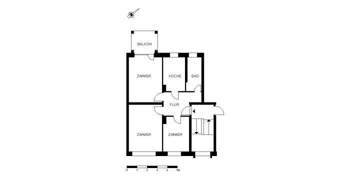 Ansprechende, individuelle 2,5-Zimmer-Wohnung zimmer