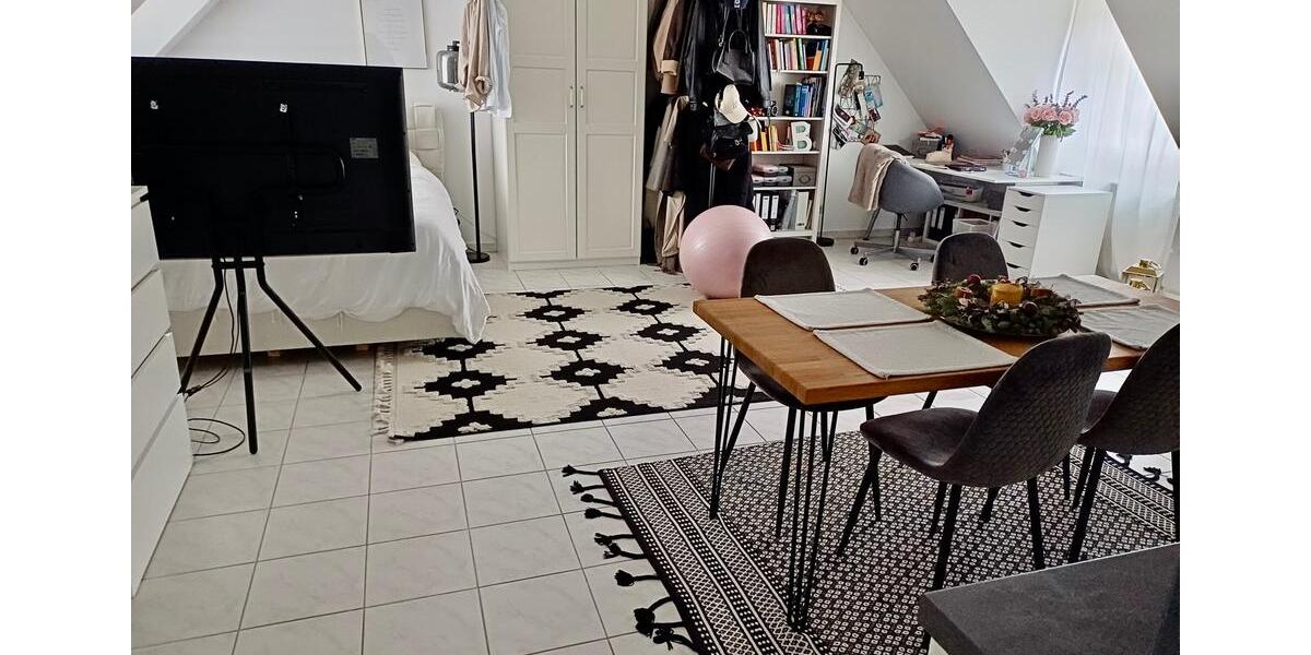 Lichtdurchflutete ein Zimmer Dachgeschosswohnung in Nieder-Olm 1 zimmer