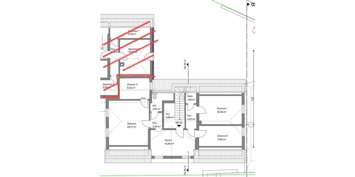 Dachgeschoßwohnung Tittling - 4 Zimmer, 88 m&sup2;, 890&euro; | Angebot:24867771
