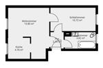 Etagenwohnung Waldheim Schönberg - 2 Zimmer, 38 m&sup2;, 200&euro; | Angebot:24321999