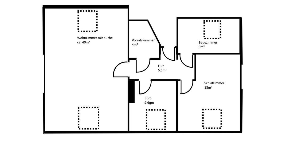 Dachgeschoßwohnung Langgöns - 3 Zimmer, 80 m&sup2;, 1.100&euro; | Angebot:26192160
