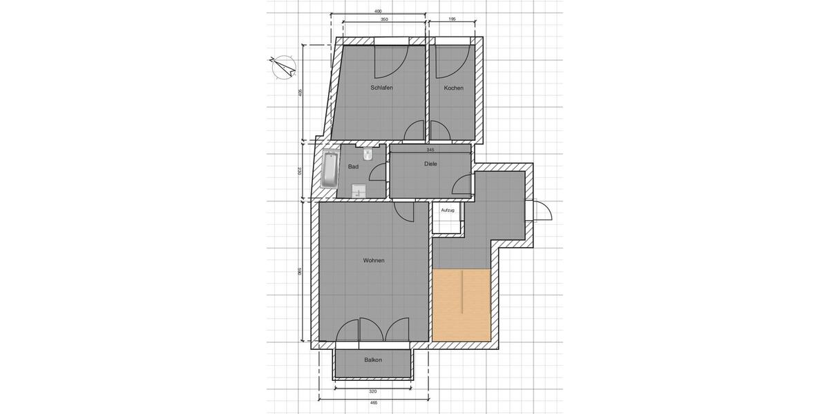 Etagenwohnung Geldern - 2 Zimmer, 67 m&sup2;, 665&euro; | Angebot:26152409