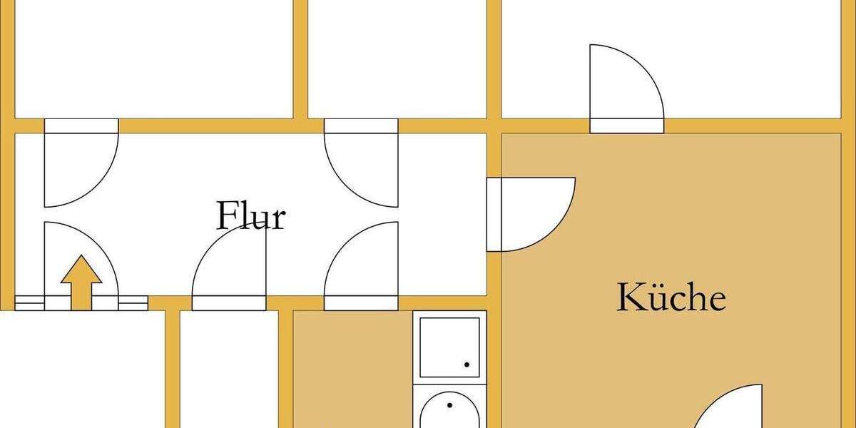 Etagenwohnung Köthen (Anhalt) Köthen - 3 Zimmer, 89 m&sup2;, 530&euro; | Angebot:24789862