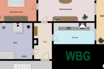 Wohnung Großrückerswalde - 2 Zimmer, 63 m&sup2;, 338&euro; | Angebot:24381301