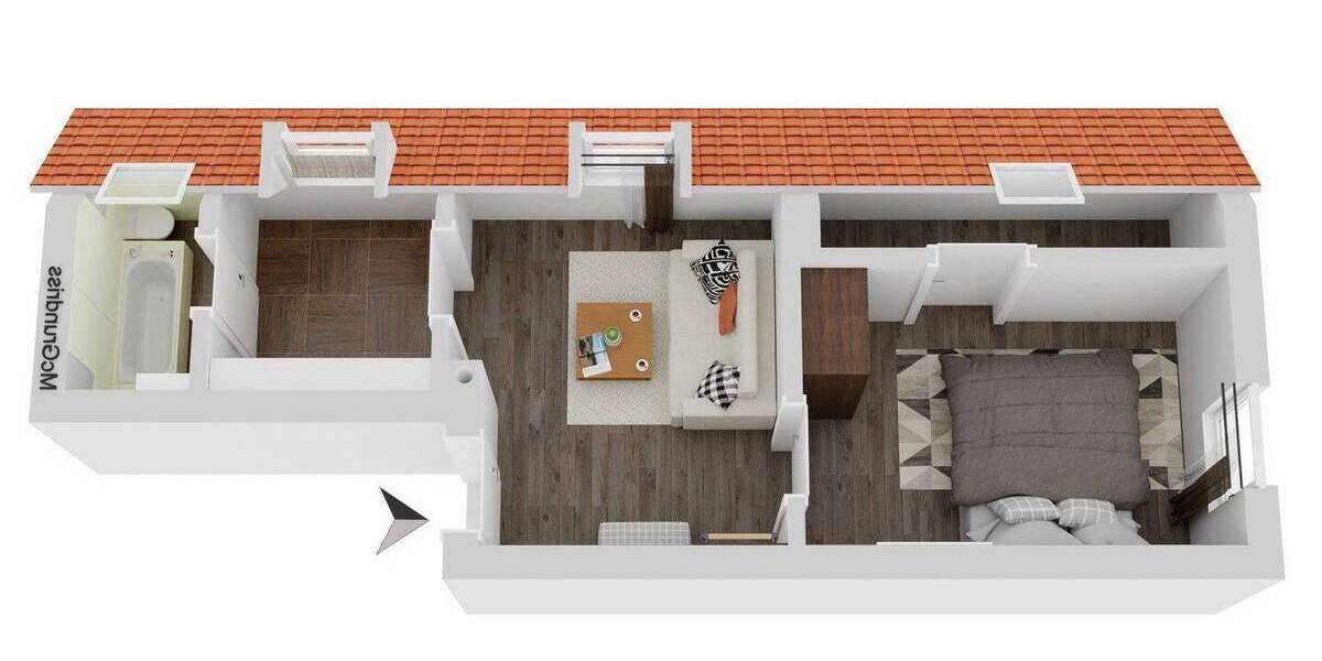 Etagenwohnung Wiesloch - 2 Zimmer, 40 m&sup2;, 650&euro; | Angebot:26343615