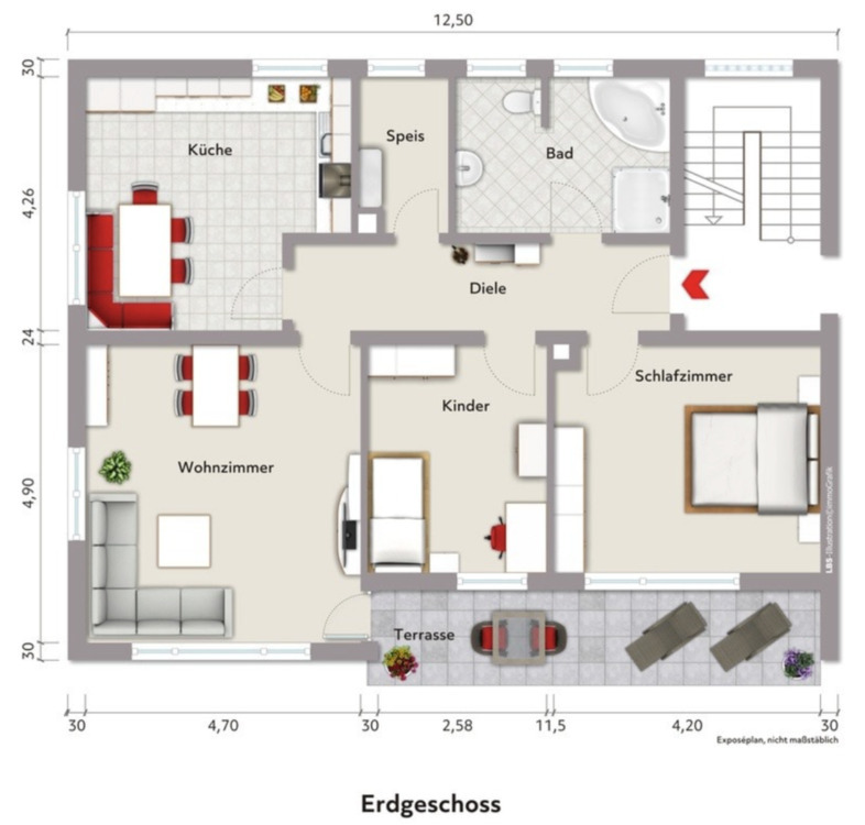 Schöne Wohnung in Linden bei Markt Erlbach zu vermieten