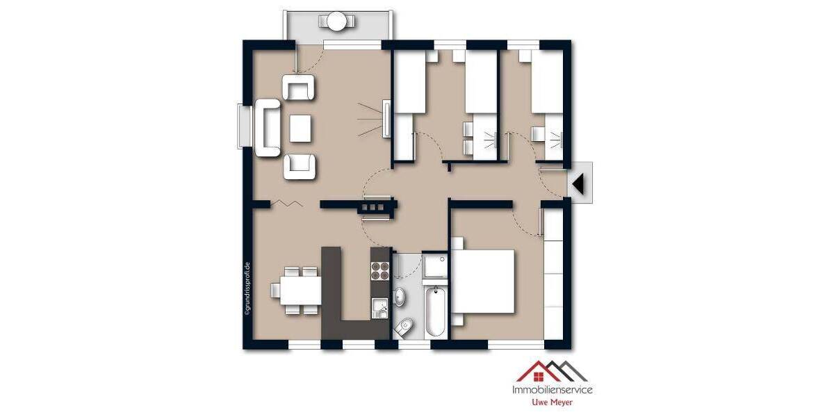 Etagenwohnung Schweinfurt Musikerviertel und amerik. Siedlung - 4 Zimmer, 85 m&sup2;, 680&euro; | Angebot:26929941