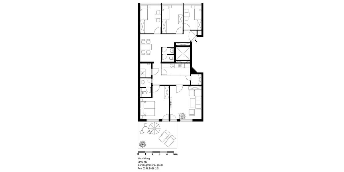 Etagenwohnung Darmstadt - 5 Zimmer, 135 m&sup2;, 2.025&euro; | Angebot:26235173