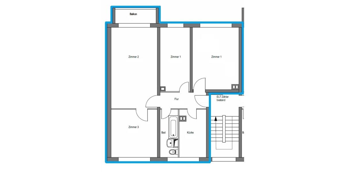 Etagenwohnung Kamenz - 4 Zimmer, 77 m&sup2;, 470&euro; | Angebot:24781602