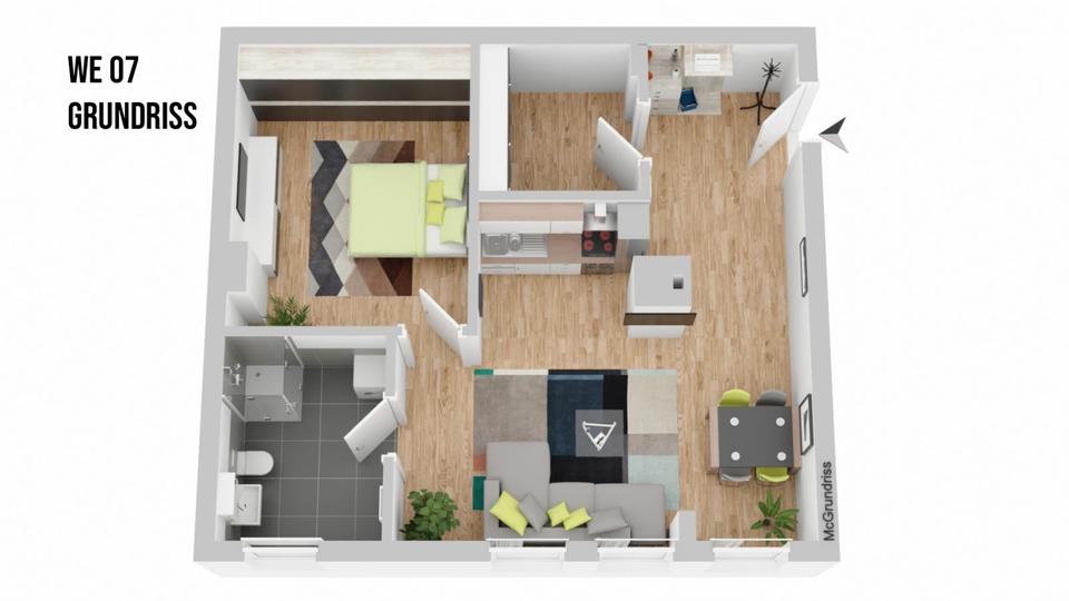 Etagenwohnung Walsrode - 2 Zimmer, 63 m&sup2;, 821&euro; | Angebot:24977229