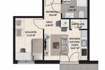 Etagenwohnung Waldbröl - 2 Zimmer, 44 m&sup2;, 570&euro; | Angebot:24876029