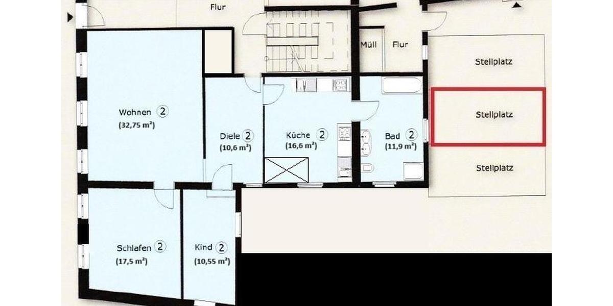 Erdgeschoßwohnung Schwabach - 3 Zimmer, 100 m&sup2;, 1.090&euro; | Angebot:26022053