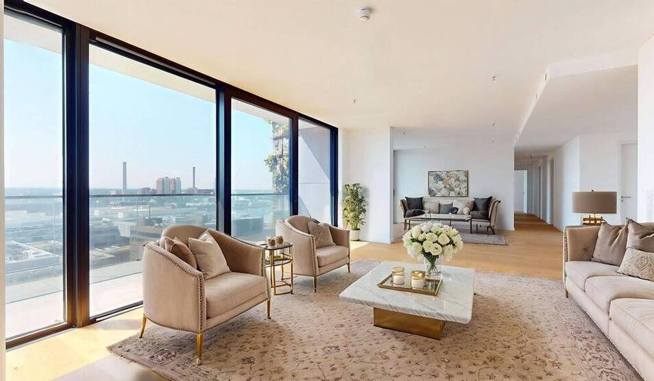 EDEN Tower! Spektakuläre Fünf-Zimmer-Wohnung mit grandiosem Skylineblick