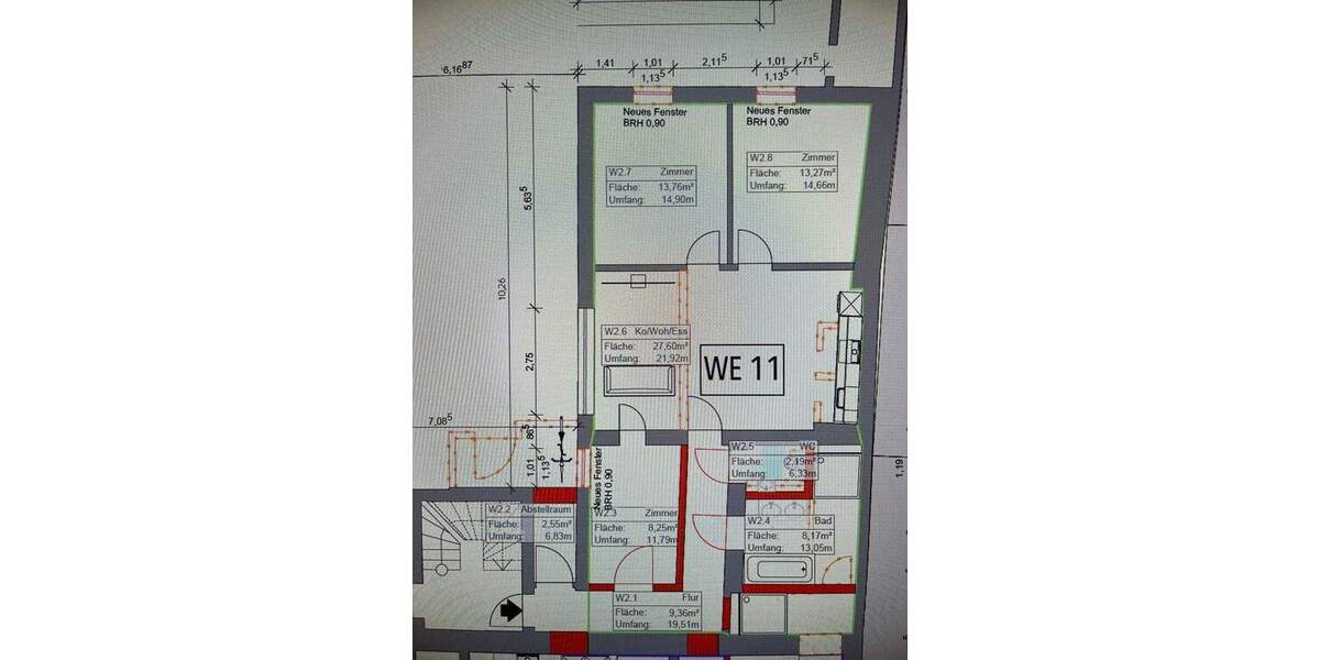 Etagenwohnung Regensburg / Reinhausen Reinhausen - 3 Zimmer, 85 m&sup2;, 1.600&euro; | Angebot:24040712