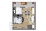 Etagenwohnung Magdeburg Großer Silberberg - 1 Zimmer, 34 m&sup2;, 234&euro; | Angebot:26264154