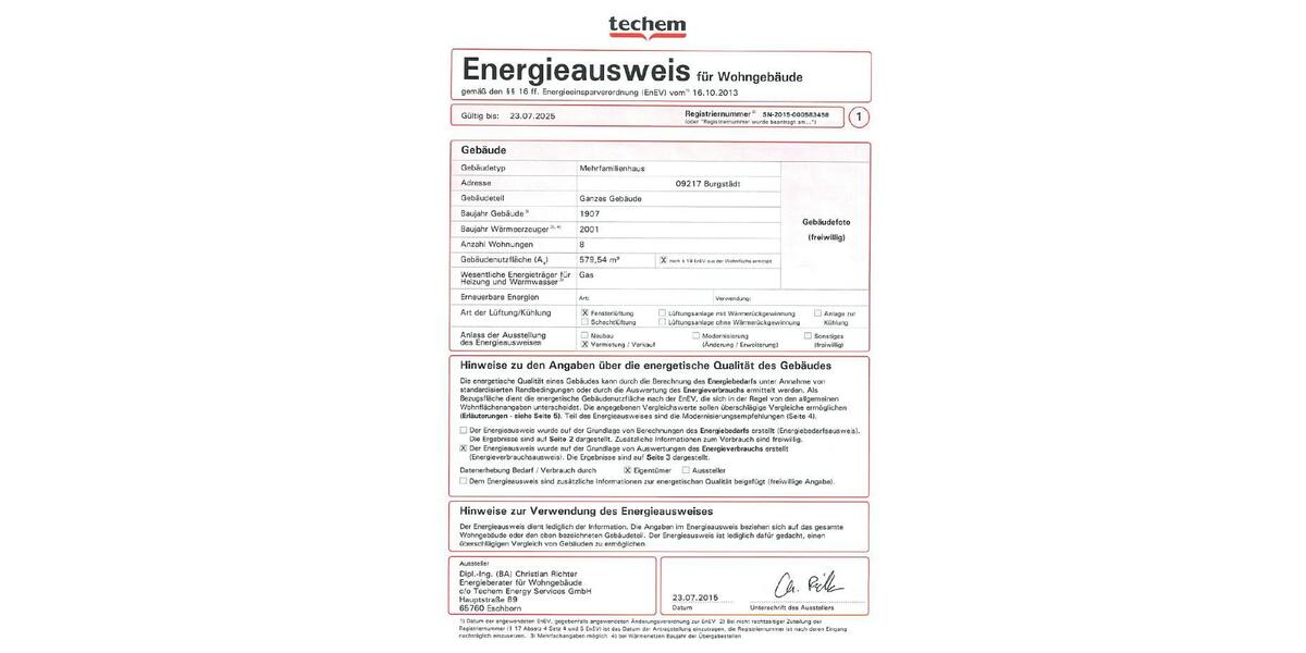 Etagenwohnung Burgstädt - 2 Zimmer, 44 m&sup2;, 255&euro; | Angebot:25790163