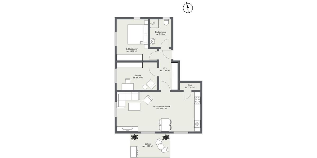 Etagenwohnung Vilgertshofen - 3 Zimmer, 78 m&sup2;, 950&euro; | Angebot:26235544
