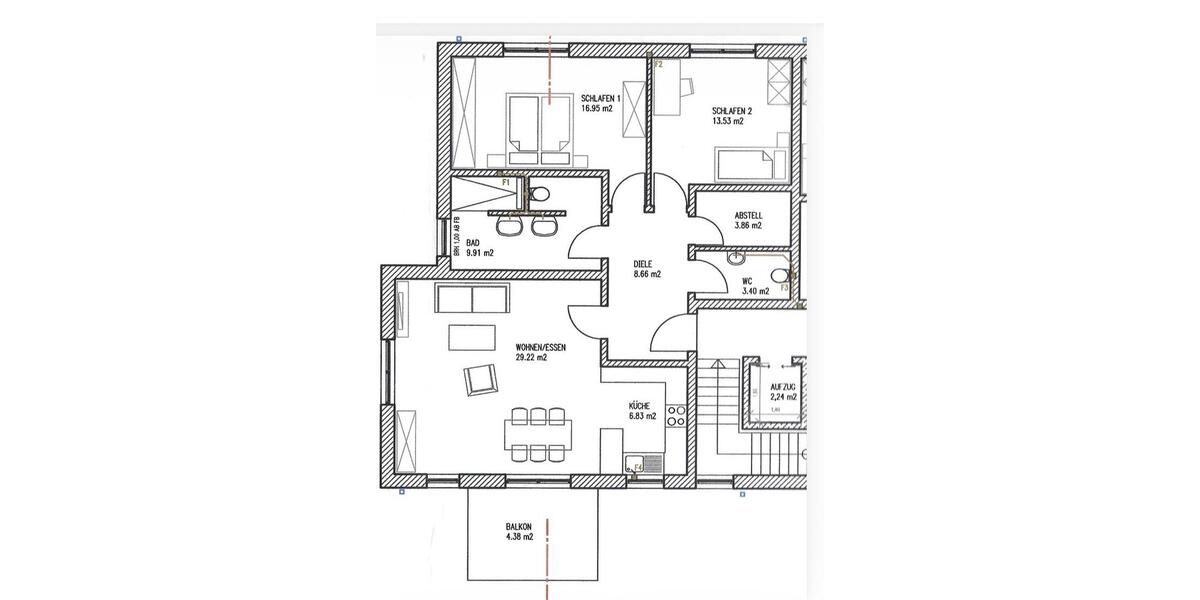Etagenwohnung Salmtal - 3 Zimmer, 97 m&sup2;, 920&euro; | Angebot:26647784