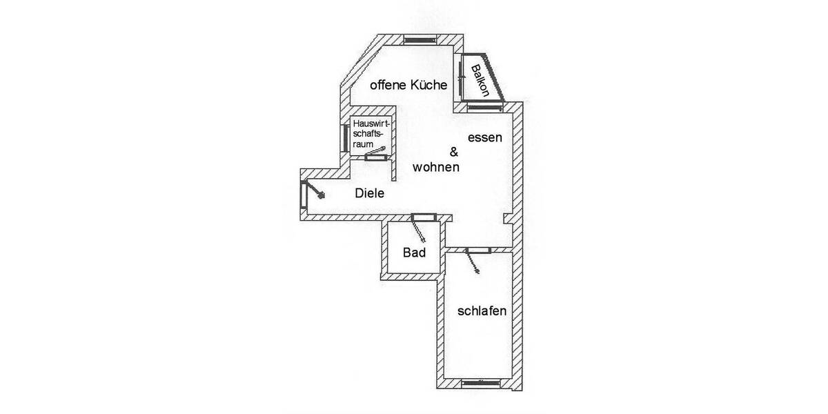 Etagenwohnung Plauen Stadtmitte - 2 Zimmer, 51 m&sup2;, 250&euro; | Angebot:26751074