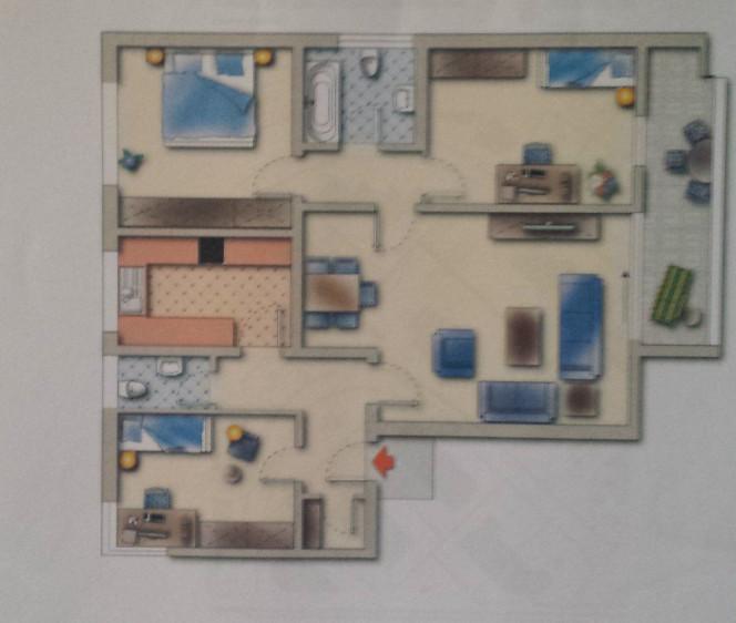 Etagenwohnung Wittlich - 4 Zimmer, 97 m&sup2;, 1.100&euro; | Angebot:24997340