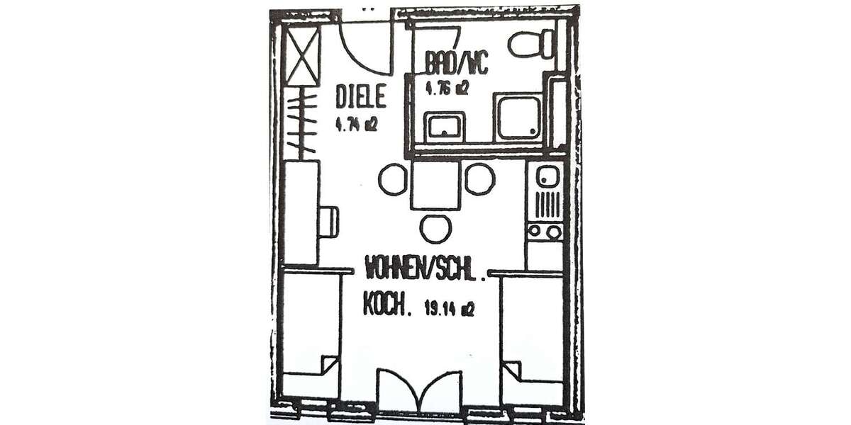 Etagenwohnung Freiburg Günterstal - 1 Zimmer, 28 m&sup2;, 500&euro; | Angebot:27053348