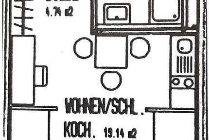 Wohnung Freiburg Günterstal - 1 Zimmer, 28 m&sup2;, 500&euro; | Angebot:27053348