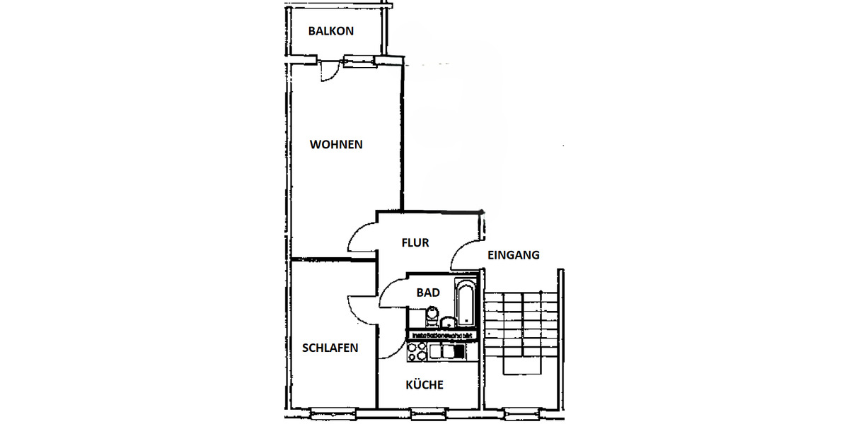 Etagenwohnung Bernsdorf - 2 Zimmer, 67 m&sup2;, 200&euro; | Angebot:26073257