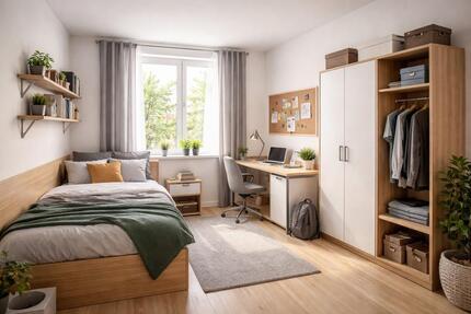 WG Möbliertes Studentenzimmer 12 qm All-Inclusive Dortmund Süd 1 zimmer