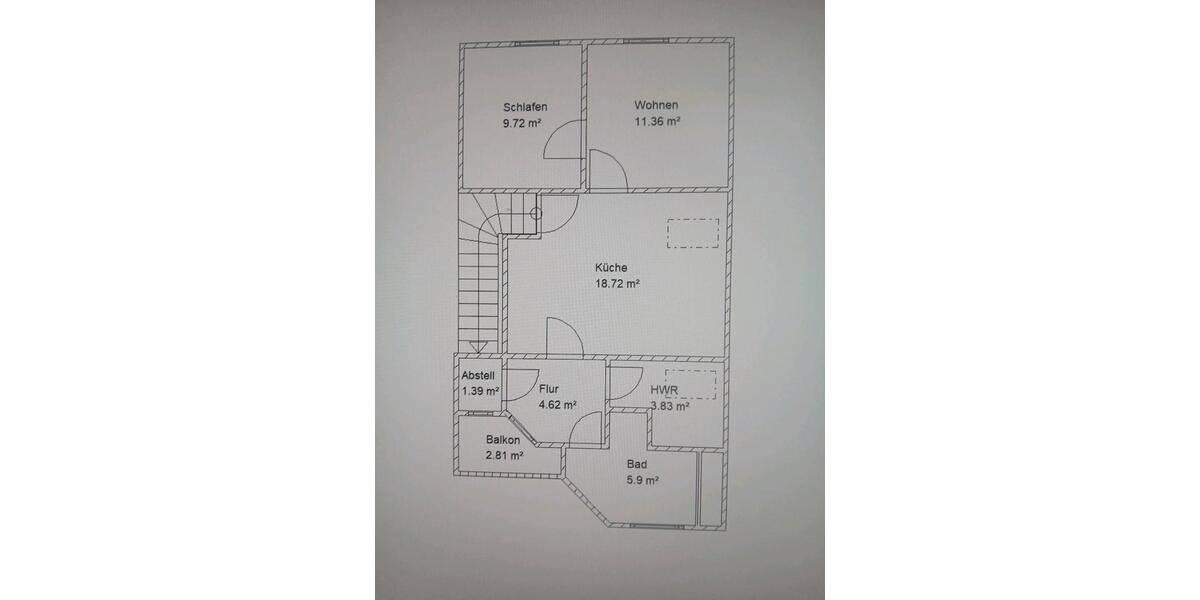 Dachgeschoßwohnung Uplengen - 2 Zimmer, 50 m&sup2;, 520&euro; | Angebot:25100695