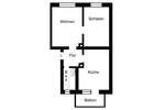 Striesen! - Wunderschöne 2-Zimmer-Wohnung mit Wohnküche und Balkon! -reserviert- 2 zimmer