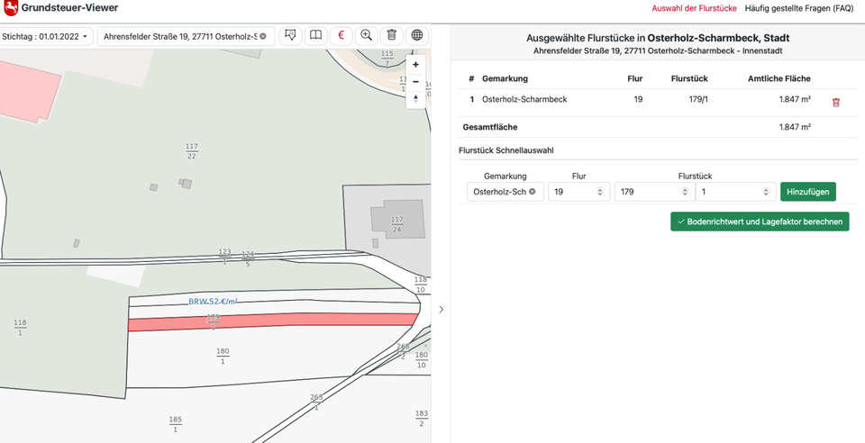 Landwirtschaftliche Fläche in Osterholz-Scharmbeck - NIEDERSACHSE