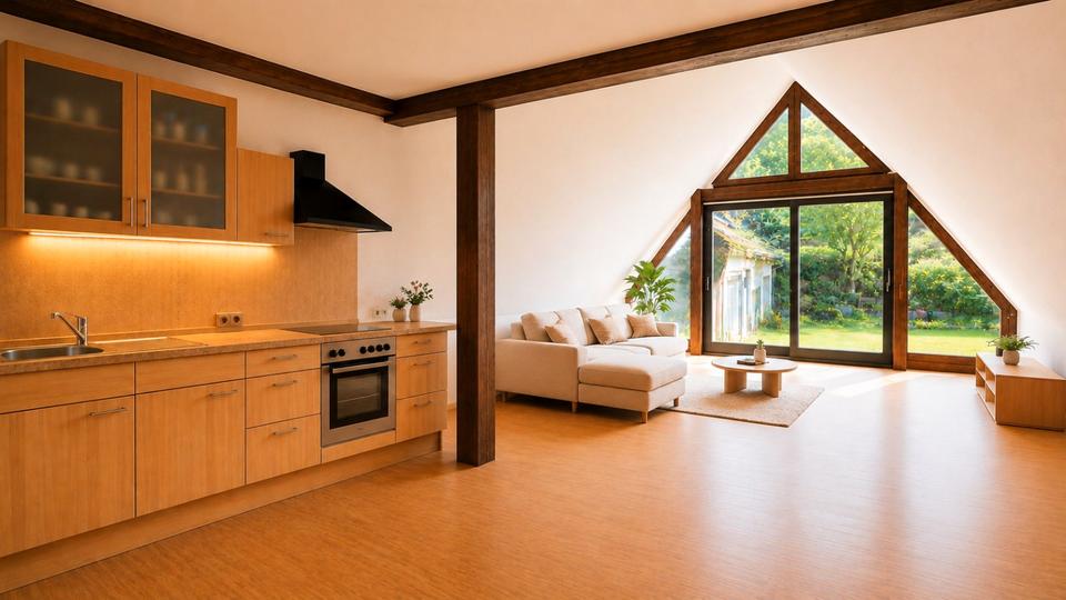 Dachgeschoßwohnung Gründau - 2 Zimmer, 95 m&sup2;, 800&euro; | Angebot:26623483