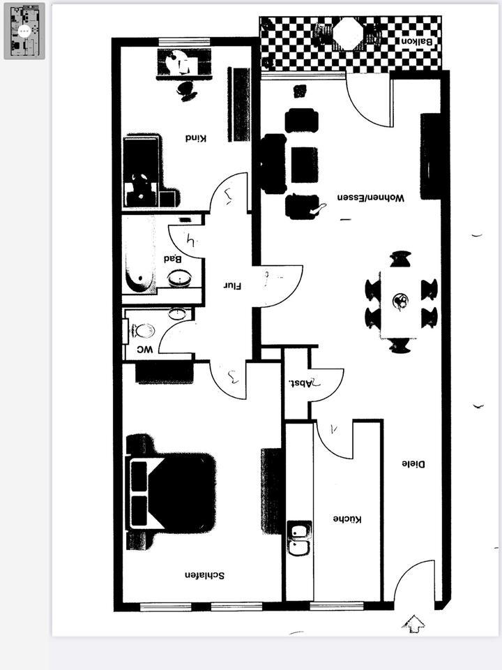 Gemütliche 3 Zimmer Wohnung in zentrumsnähe zur Miete zimmer
