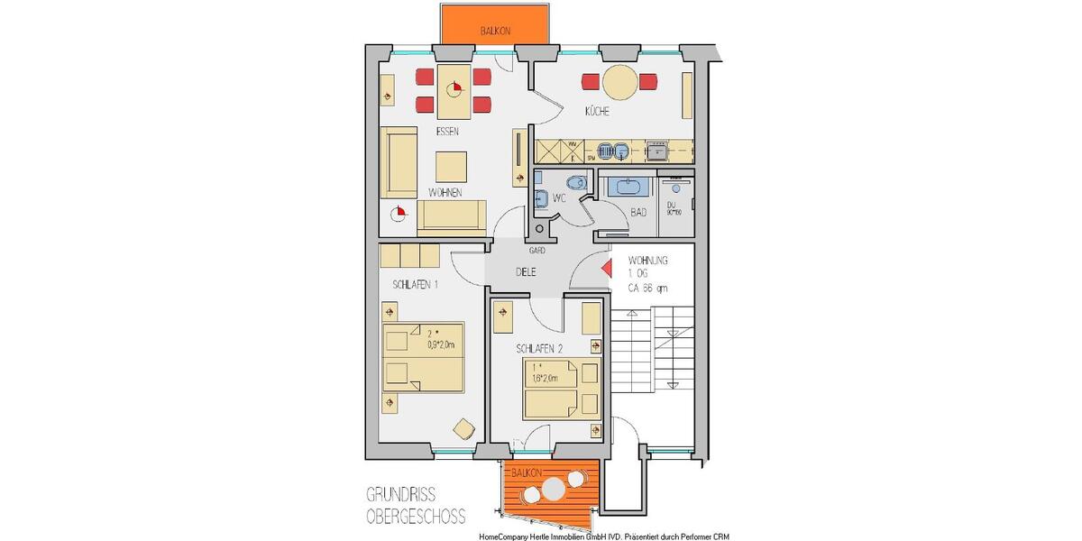 Wohnen auf Zeit Freiburg im Breisgau - 3 Zimmer, 66 m&sup2;, 1.800&euro; | Angebot:24432457