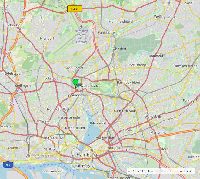 Etagenwohnung Hamburg Eppendorf - 2 Zimmer, 73 m&sup2;, 1.464&euro; | Angebot:26191542