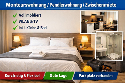 Wohnen auf Zeit Siegen Eiserfeld - 4 Zimmer, 75 m&sup2;, 120&euro; | Angebot:25424407