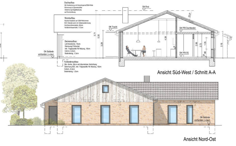 Erstbezug: Einfamilienhaus mit Einliegerwohnung in Wettmar 6 zimmer