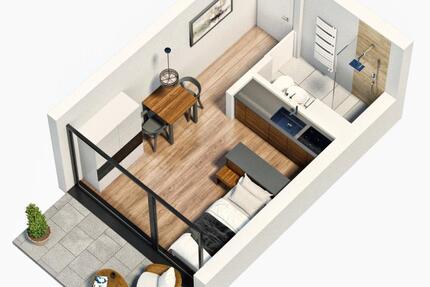 Studenten, Apartment mit Balkon oder Terrasse in Deggendorf