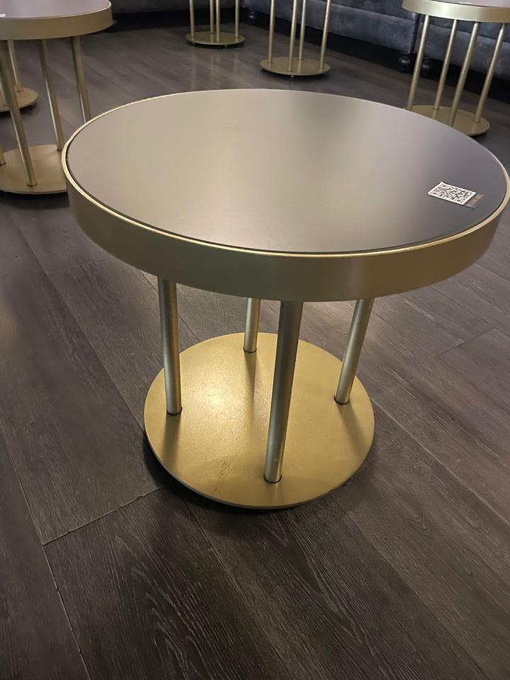 GastronomieLounge Tisch in Schwarz Gold