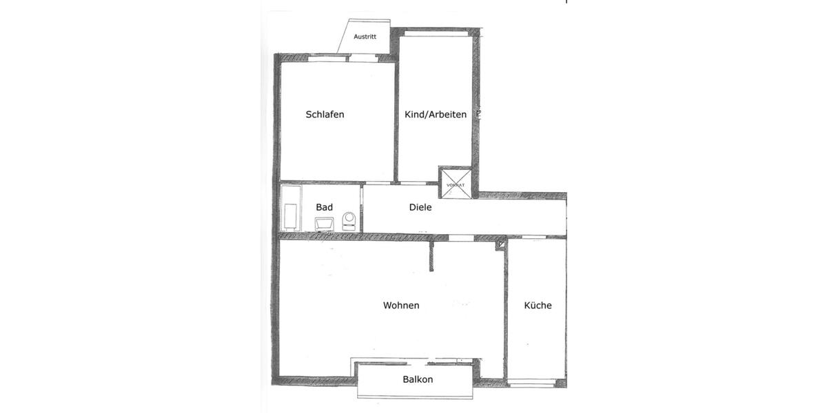 Großzügige 3-Zimmrtwohnung in ruhiger Lage am Bismarckviertel 3 zimmer