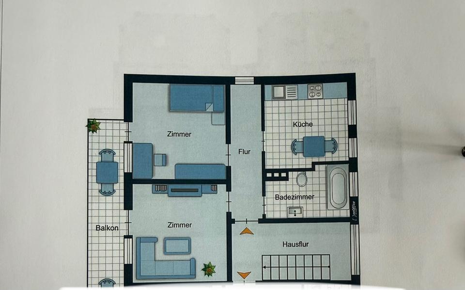 Etagenwohnung Lingen (Ems) - 2 Zimmer, 66 m&sup2;, 700&euro; | Angebot:26580629