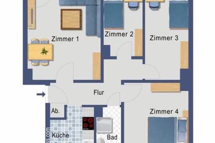 4 Zimmer Wohnung zimmer