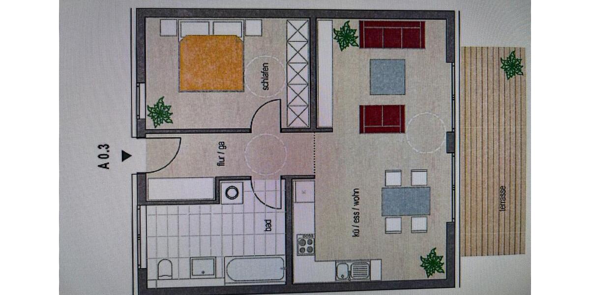 Erdgeschoßwohnung Hemhofen - 2 Zimmer, 67 m&sup2;, 700&euro; | Angebot:26592588